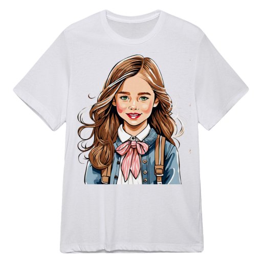 Cute & Creative: Little Girl Artistry Tee for Trendsetting Tots